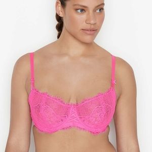 Victoria's Secret Wicked Unlined Lace Balconette Bra 36DDD/F